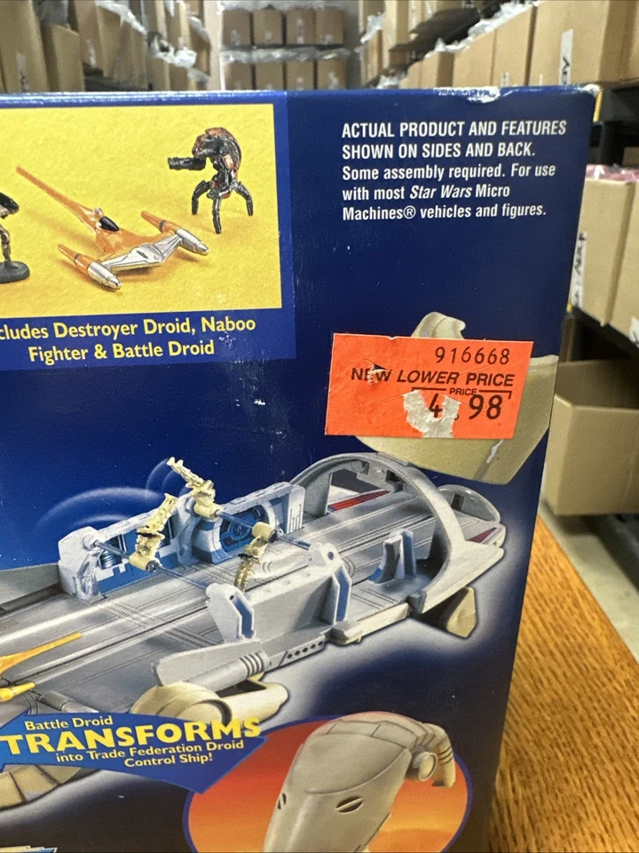 Micro Máquinas Battle Droid Trade Federation Control Ship Transforms STAR WARS Foto 4 de 4