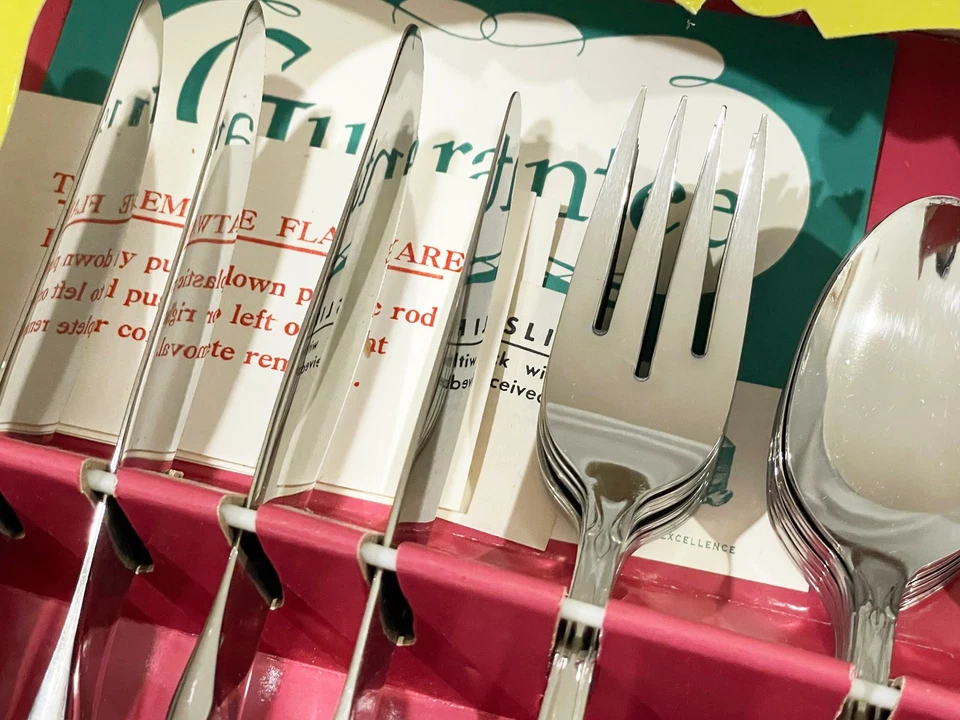 ONEIDA PLANTATION CUSTOM STAINLESS FLATWARE SET - 50 Piece - NOS - Image 3 of 4