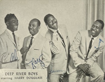 Deep River Boys - komplett signiertes Autogramm - Promo Postkarte Foto - COA