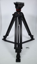 Manfrotto 546GB Tripod with MVH502A head w/ carrying bag used in good condition
