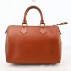 LOUIS VUITTON Epi Speedy 25 Hand Bag Brown LV Auth H2837RT805