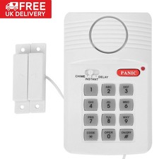 Wireless Door Alarm Shed Garage Caravan Burglar Home Security Keypad Loud Alarm