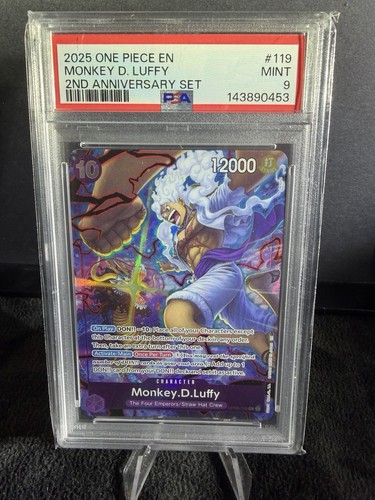 Monkey.D.Luffy graded PSA 9 for sale on eBay