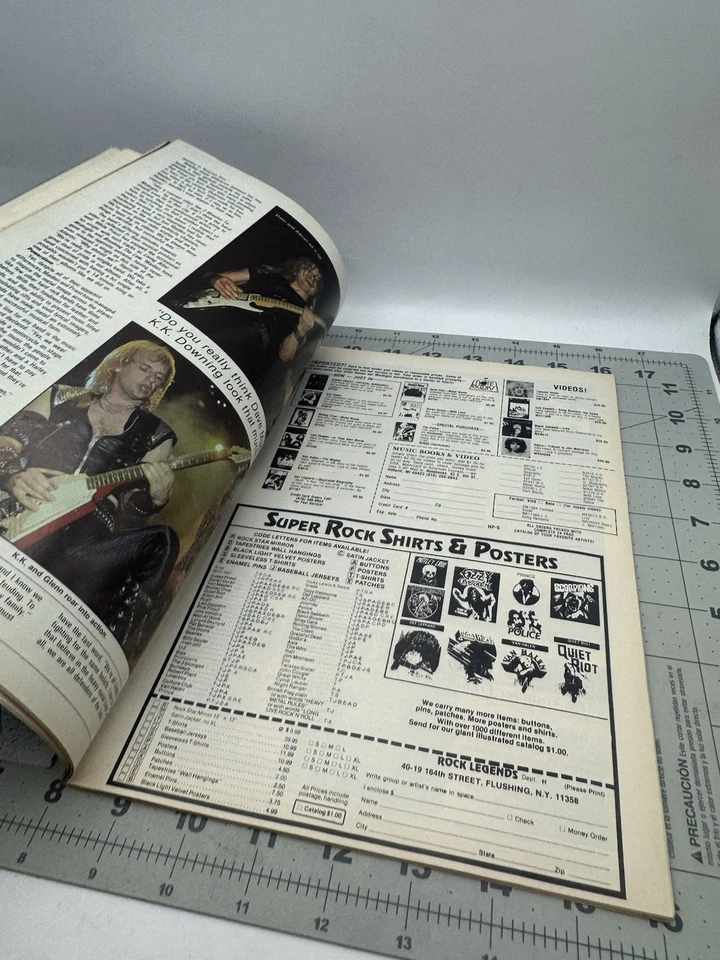 Hit Parader май 1985 Винтажный Журнал Металл Judas Priest Iron Maiden - Изображение 3 из 4