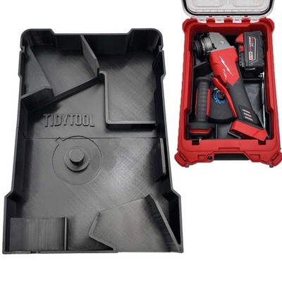 Milwaukee M18 Flex /Winkelschleifer Organizer Einsatz   Packout Compact 3D Druck