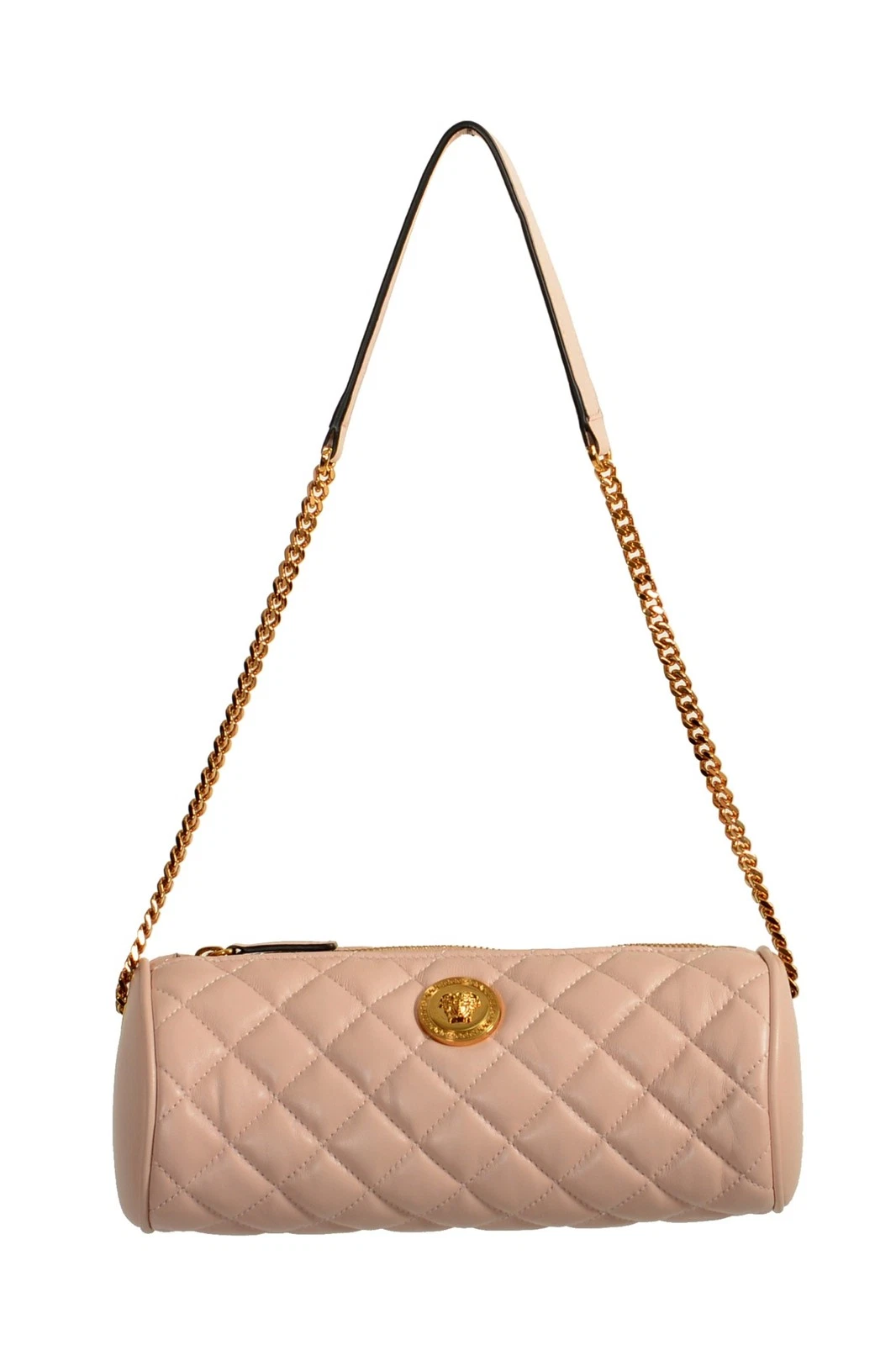 Versace — Versace Women's Leather Gold Medusa Quilted Shoulder Bag Handbag