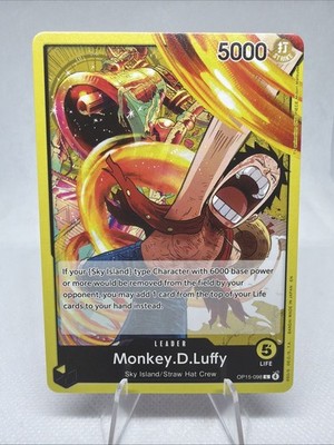 MONKEY.D.LUFFY OP15-098 LEADER ADVENTURE ON KAMI'S ISLAND ONE PIECE NM/M