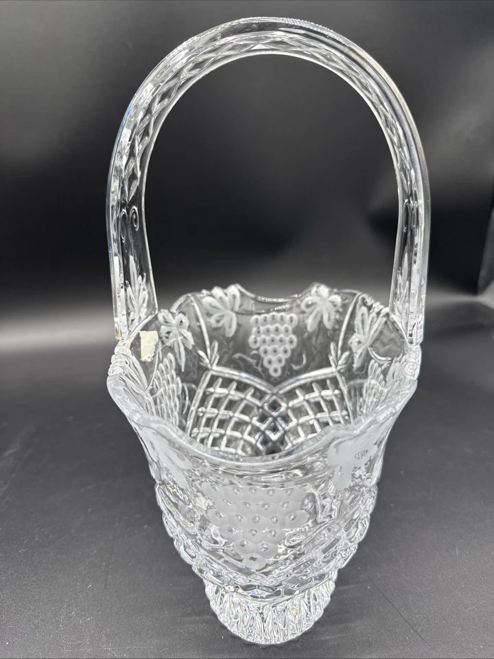 GODINGER BY SHANNON 10" CORTE CRISTALINO PATAS CESTA OVALADA DISEÑO UVA Foto 2 de 4