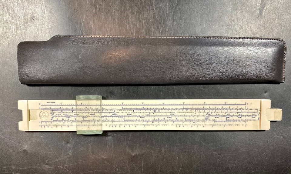 Vintage Picket Slide Rule ~ No 121  with Case 12"