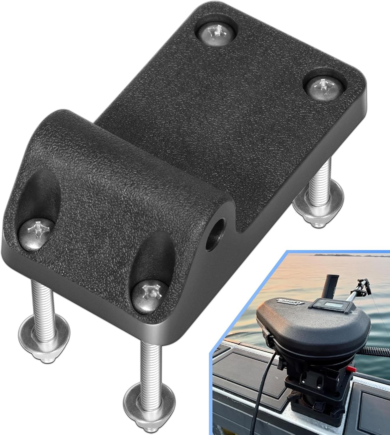 For Scotty 1023 Tilt-Up Mounting Bracket Black for Downrigge