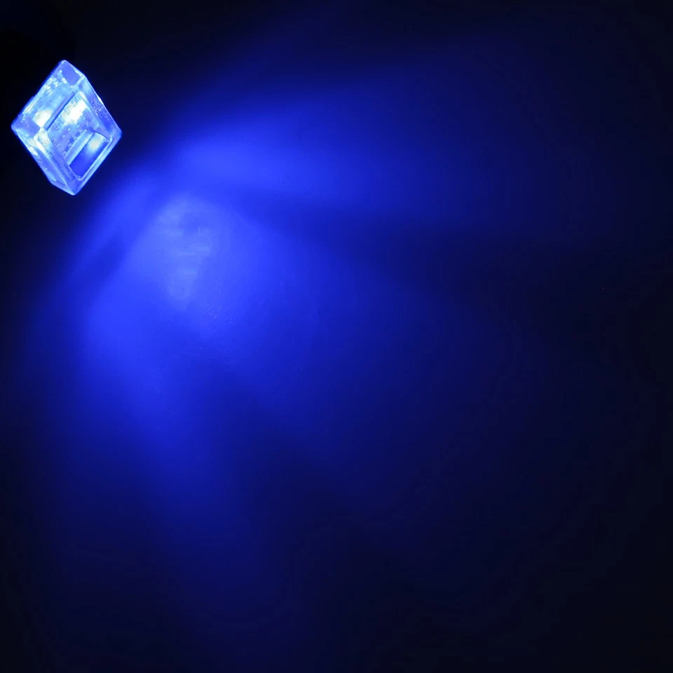 2pcs Blue Car Interior USB LED Light Neon Decor Bulbs Atmosphere Ambient Lamp Foto 3 de 4