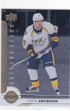 17/18 UD..VIKTOR ARVIDSSON..SHINING STARS..# SSL-10..PREDATORS..COMBINED SHIP