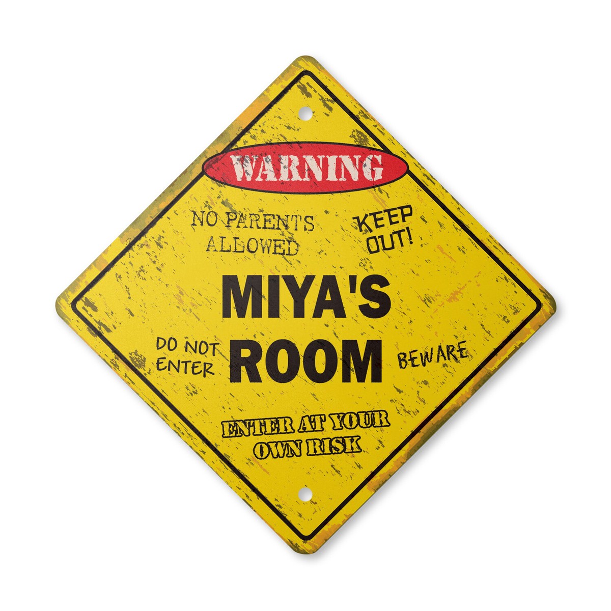Miya's Room Vintage Crossing Sign Xing Plastic Rustic kids