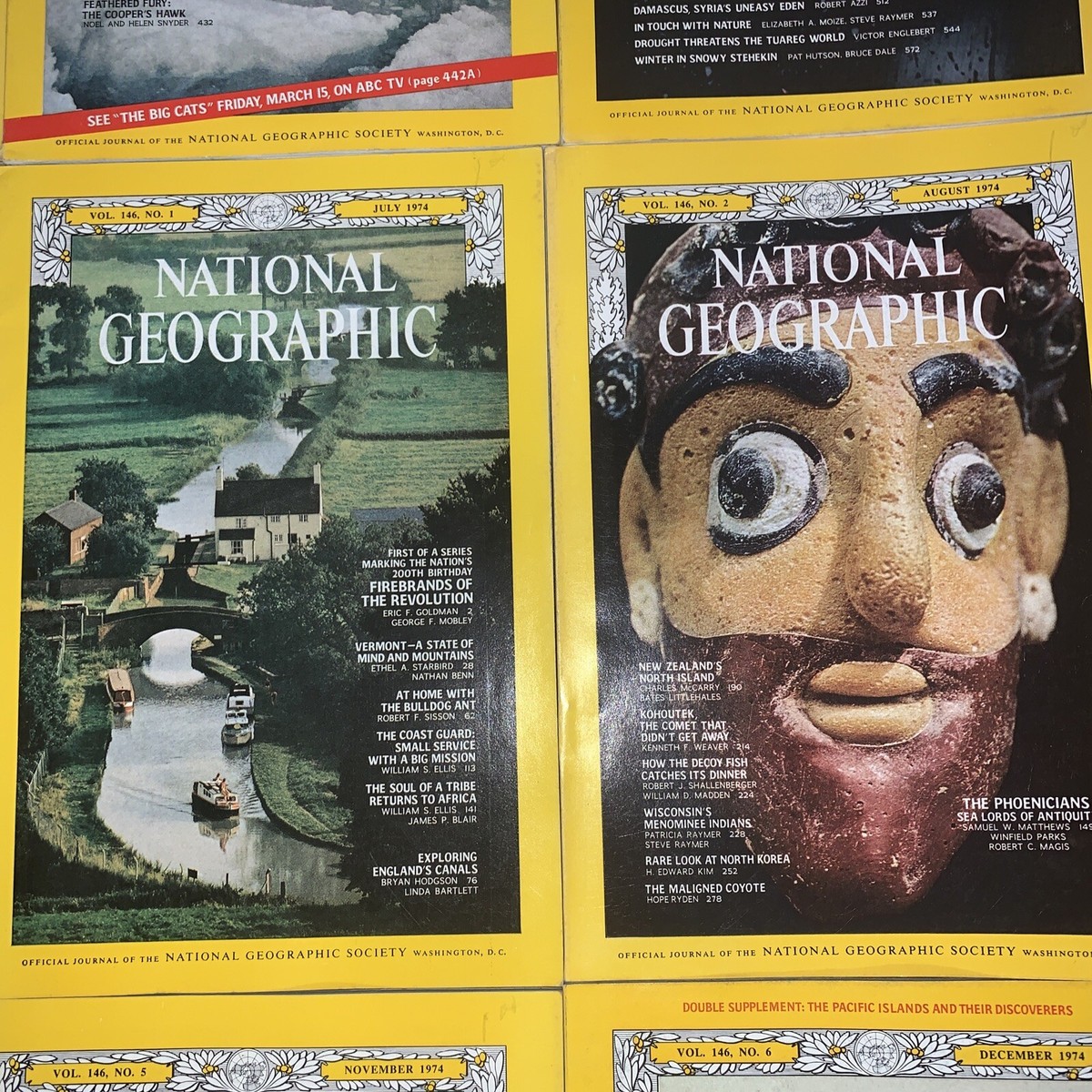 National Geographic Magazine 1974 COMPLETE 12 Issues | eBay