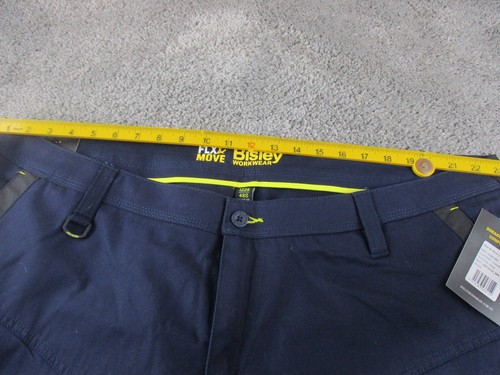 Bisley Drill/Work Tradie Pants 122S 48S W46 L33 FLX & MOVE Navy Blue Cotton New - Picture 9 of 17