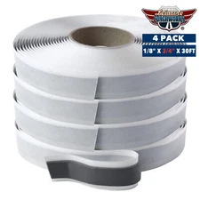 4 PACK RV Putty Rubber Sealant Butyl Seal Tape 1/8" x 3/4" x 30FT LCW