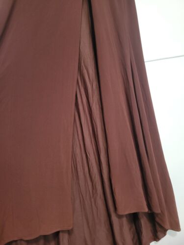 Mac Duggal 26518 Beaded High-neck Chocolate Gown Size 4 - Picture 4 of 11
