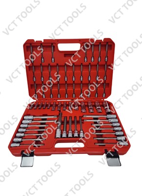 MASTER LONG DEEP STAR TAMPERPROOF DRIVER BIT SOCKET DRIVE FEMALE E TORK TORX SET