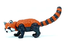 Red Panda Figure 2002 K&M International Poseable Articulated Black Striped Tail