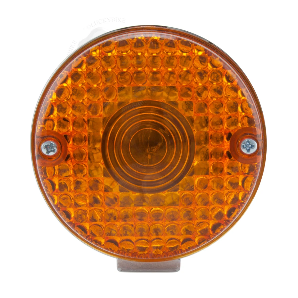 2x Front Rear Turn Signal Retro For Kawasaki Police KZ 1000 78-05 Blinker Amber - Image 3 of 4