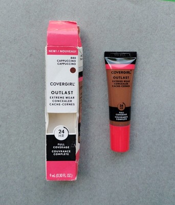 CoverGirl Outlast Extreme Wear Concealer Cappuccino 880 Full Coverage 24 Hour 1x
