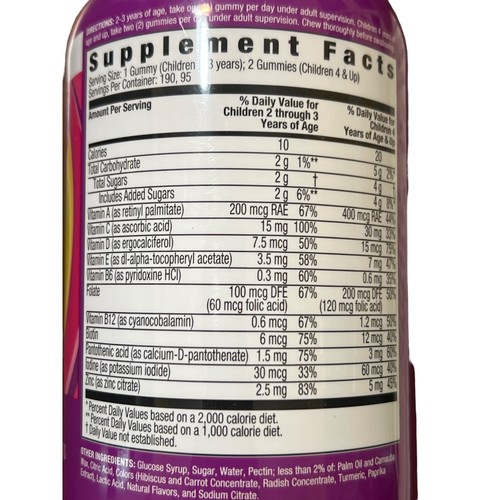 CVS Health My Little Pony Children's Multivitamin Gummies 190 Count Exp 4/25 - Picture 3 of 4