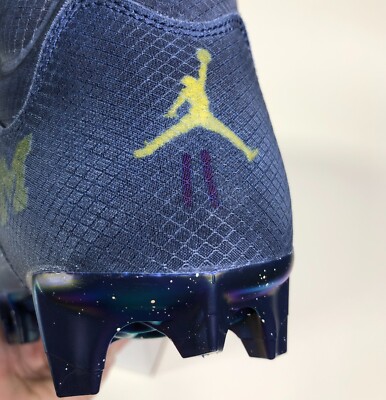 Nike Jordan 5 Alpha Menace Elite Michigan PE Blue Football  display picture 2