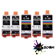 3 Ink for PGI-35 BK 9.5ml CLI-36 CL 12.5ml PIXMA IP100
