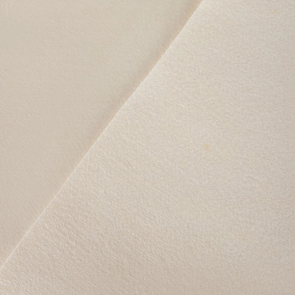 Handicraft Wool/Viscose Felt Fabric Material - Natural / Cream - Oscar & Ivy - Image 2 of 3