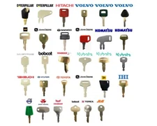  30 Heavy Equipment Construction Ignition Keys Set CAT Case Komatsu JCB Volvo