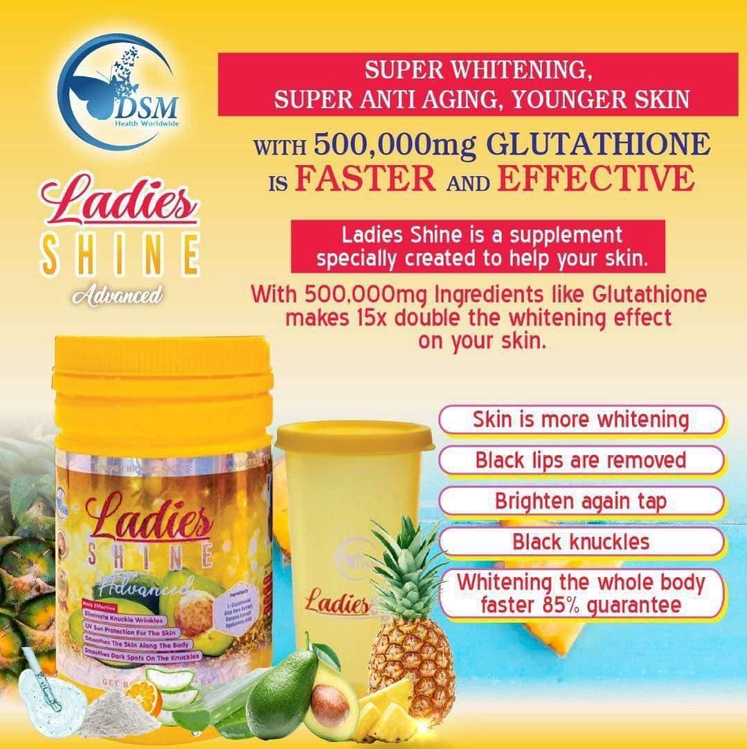 Ladies Shine Advanced L Glutathione Phyto Collagen Supplement Series By DSM Ladies Shine Advanced L Glutathione Phyto Collagen Supplement Series By DSM
