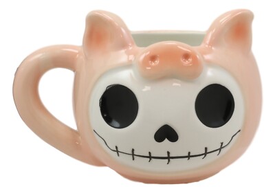 Furrybones Bacon The Porky Pig Ceramic Drinking Mug 14oz Furry Bones Collectible