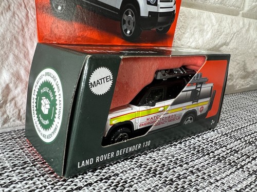 Matchbox Moving Parts Land Rover Defender 130 24/50 New Nouveau 2025 White/Gray - Picture 3 of 4