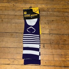 Evoshield Throwback Game Sock Color Purple Size Medium New With Tags