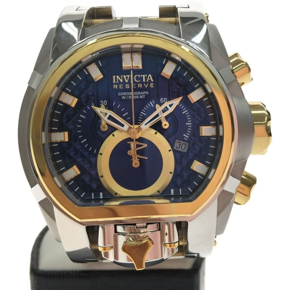 Invicta Men s Watch Quartz Double Face BOLT ZEUS 25205 Tested from Japan Used