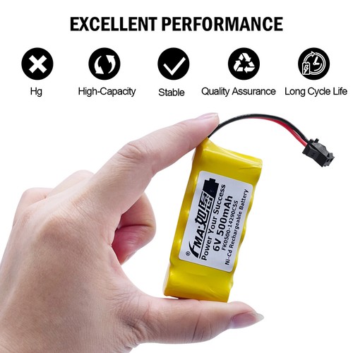 Emisor de bola de gel eyector de voz luminosa juguetes 6V 500-700mAh batería Ni-MH - Imagen 13 de 19