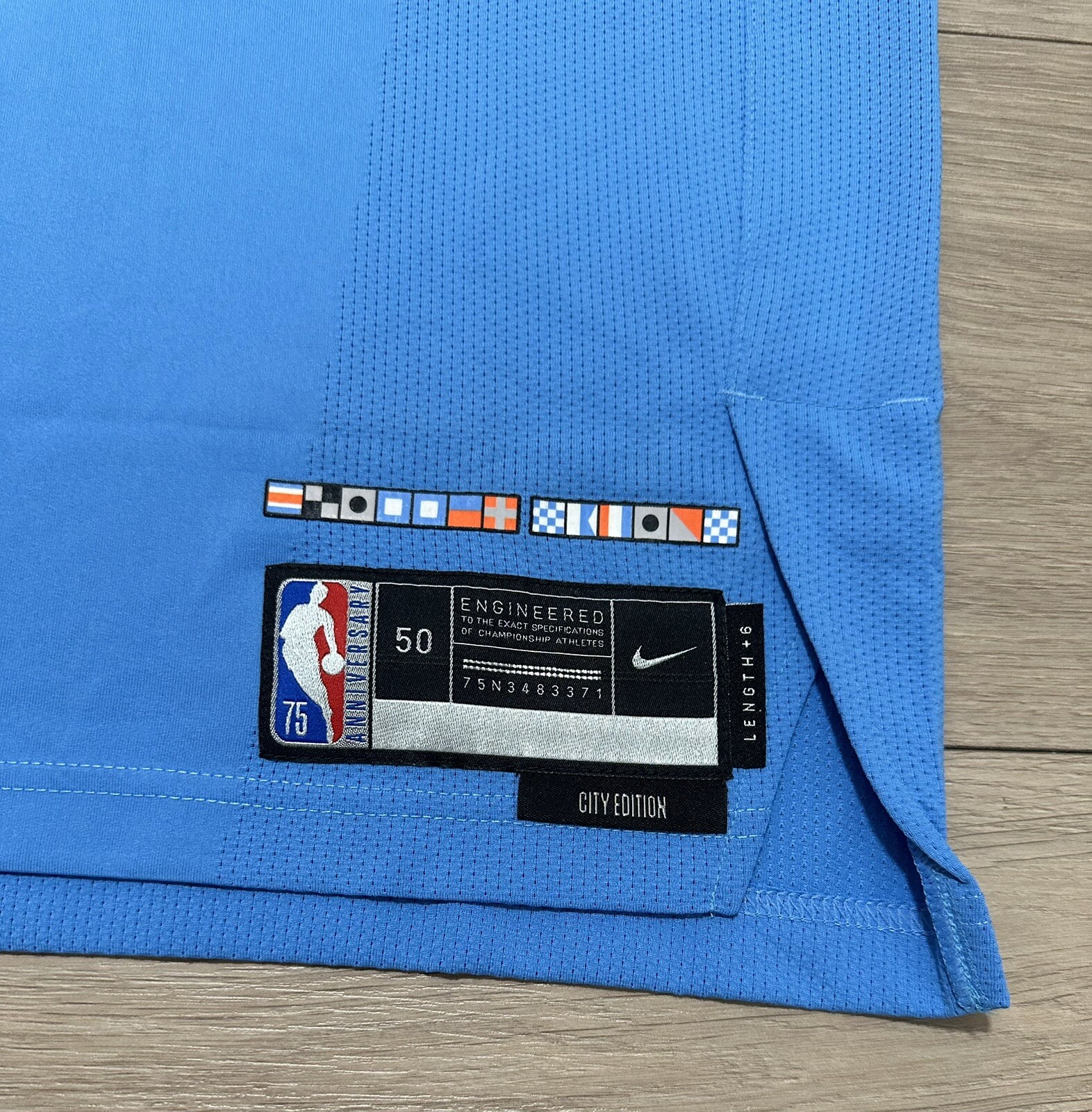 clippers team issued Size 50+6 Nike Pro Cut Jersey Blank 75th Anniversary City