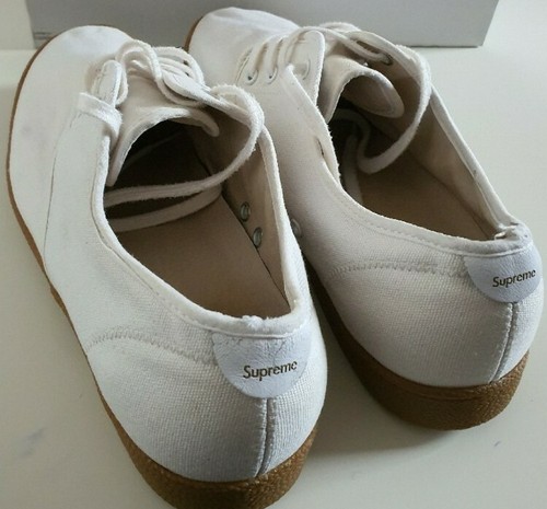 SS09 Supreme Canvas house shoes US 10 white Very Rare 2009 Vintage - Picture 2 of 8