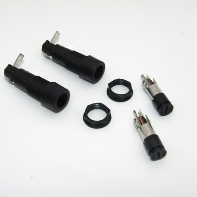 ( 2 PCS ) NEW Littelfuse Fuse Holder 10 A 250V 1 Circuit Cartridge Panel Mount