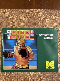 Ring King NES 1987 Data East Game, Manual, & Sleeve Very Good Condition