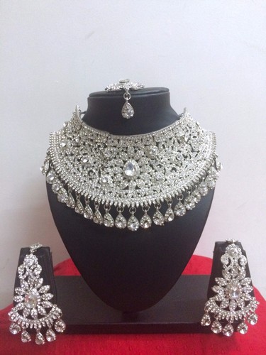 Indian Bollywood Style Fashion Rhodium 