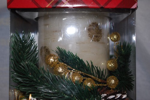 VELA PEDESTAL LED SIN LLAMA WILLIAMSTOWN HOGAR NAVIDAD BLANCA ABEDUL 12" NUEVA - Imagen 3 de 5