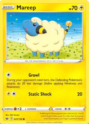 Pokémon Mareep 047/198 | 1 CARD + FREE PROTECTOR K6 | eBay