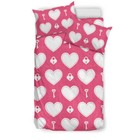 Heart Key Pattern Print Design HE09 Bedding Set