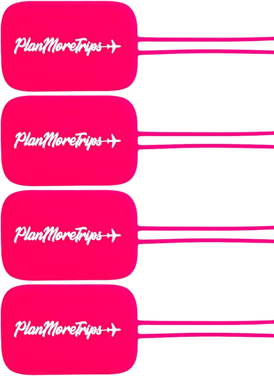 Hot pink luggage tag sale