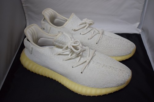 Size 9.5 - adidas Yeezy Boost 350 V2 Low Cream White / Triple White - CP9366 #1 - Picture 3 of 5
