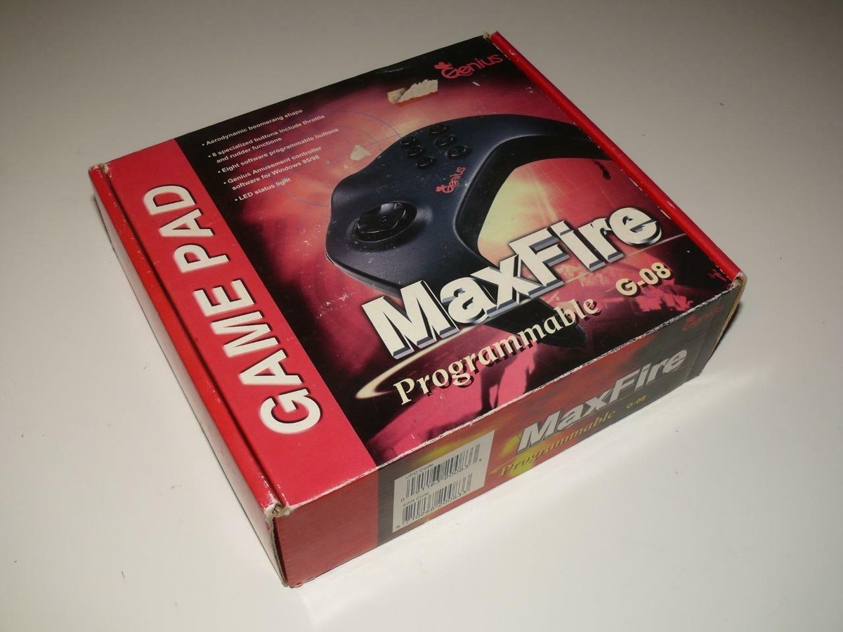 Vintage Genius MaxFire Programmable G-08 Game Pad ~ Vintage PC