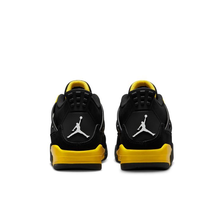 Nike GS Air Jordan 4 Thunder Yellow Black 408452-017 Size Nike GS Air Jordan 4 Thunder Yellow Black 408452-017 Size