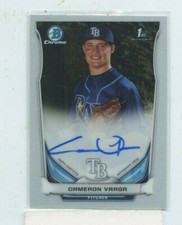 CAMERON VARGA 2014 Bowman Chrome Prospect Rookie Auto Autograph AR26