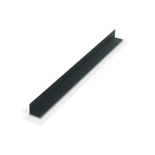 Outwater 1933-Bk Black 1/2" x 1/2" Styrene Plastic Even Leg Angle Moulding